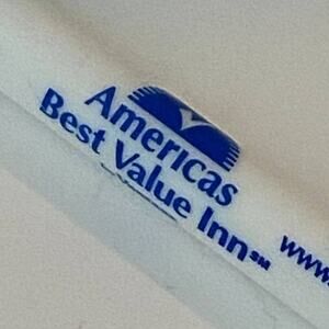 Americas Best Value Inn Pen Advertising Stick Ballpoint by Vantage Hotel Motel